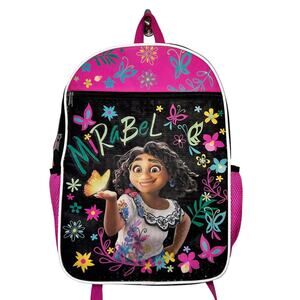 Disney Encanto Girls Mirabel 17" Backpack Pink Black Book‎ Bag School Vacation